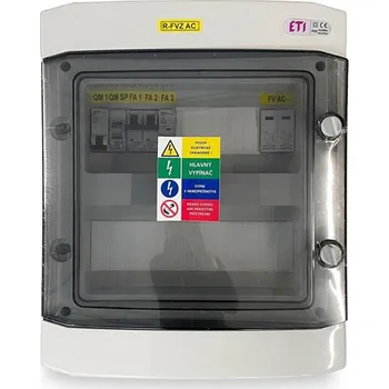 modulární přístroj a rozvaděč Ecoprodukt Předpřipravený fotovoltaický rozváděč AC IP65 pro 1F systém Victron