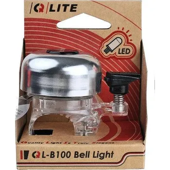 Zvonek na kolo PROX ZVONEK NA KOLO STŘÍBRNÝ S LED PODSVÍCENÍM