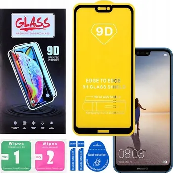 SKLO PLNÉ 9D FULL GLUE Huawei P20 lite 2018 Nova 3e ANE-LX1 -LX2 144x67mm