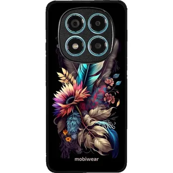 Pouzdro na mobilní telefon Lesklý kryt Mobiwear Glossy - Xiaomi Redmi Note 14 Pro 4G - G011G Kytice s pírkem (Prémiové lesklé pouzdro, obal, kryt Mobiwear Glossy na mobil Xiaomi Redmi Note 14 Pro 4G - G011G Kytice s pírkem, materiál Plast + TPU silikon - krytí po všech stranách,)