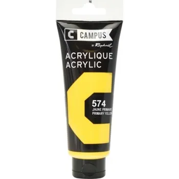 Vodová barva Akrylová barva Raphael 574 - Primary yellow - Žlutá základní 100 ml