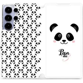 Pouzdro na mobilní telefon Flipové pouzdro Mobiwear - Samsung Galaxy S25 Ultra - M030P Panda Amálka (Knížkové flip pouzdro, obal, kryt na mobil Samsung Galaxy S25 Ultra - M030P Panda Amálka, materiál Umělá kůže + TPU - ochrana 360°, stojánek, silikonová vanička, magnetické zavírání