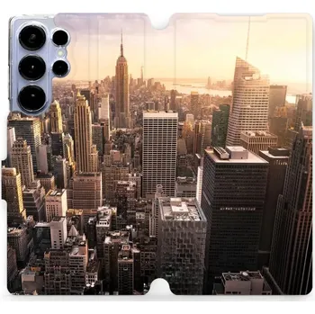 Pouzdro na mobilní telefon Flipové pouzdro Mobiwear - Samsung Galaxy S25 Ultra - M138P New York (Knížkové flip pouzdro, obal, kryt na mobil Samsung Galaxy S25 Ultra - M138P New York, materiál Umělá kůže + TPU - ochrana 360°, stojánek, silikonová vanička, magnetické zavírání)