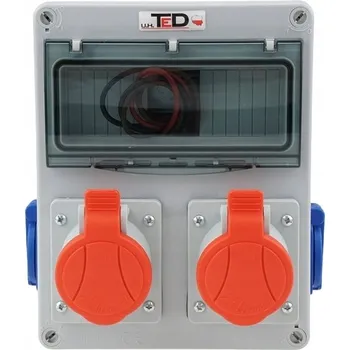 Rozvaděč STAVEBNÍ ROZVADĚČ SKŘÍŇ 2 X 400V 16A/5P + 2 X 250V 16A 8M IP44