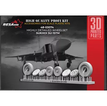 Plastikový model RESARM 1/48 Sukhoi Su-15TM wheels set