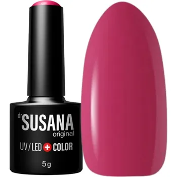 Lak na nehty SUSANA PINK 524 HYBRIDNÍ LAK TMAVĚ RŮŽOVÝ S ODSTÍNY ČERVENÉ