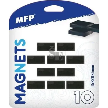 Dekorativní magnet Magnet obdélník 15x28mm blister 10ks 4200309