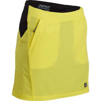 Dámská sukně Dámská krátká MTB sukně Silvini INVIO WS1624 yellow-black Velikost: XL