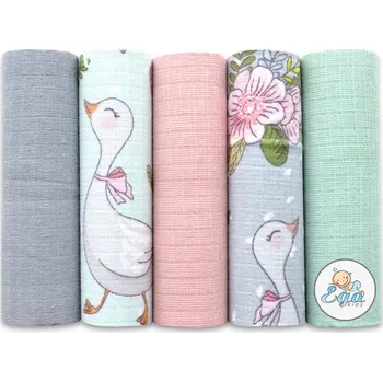 látková plena Ega Kids TETRA pleny (5ks) - husičky