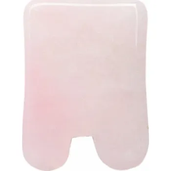 Masážní kámen Gua sha z růženínu tvar králíka délka cca 7,5 cm