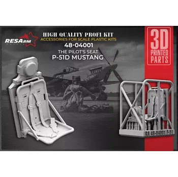 Plastikový model RESARM 1/48 P-51D Mustang Pilot's Seat