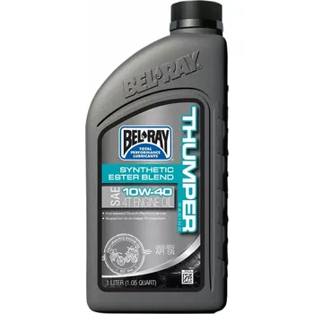 Motorový olej Olej BEL-RAY THUMPER 10W-40 RACING SYNTHETIC ESTER BLEND 4T ENGINE OIL balení 1 litr