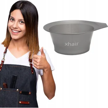 Kadeřnická miska na barvení vlasů, míchání barev – STŘÍBRNÁ XHAIR