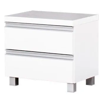 Noční stolek Noční stolek AGA, AG42-BI, bílý lesk, 45 x 43 x 36 cm