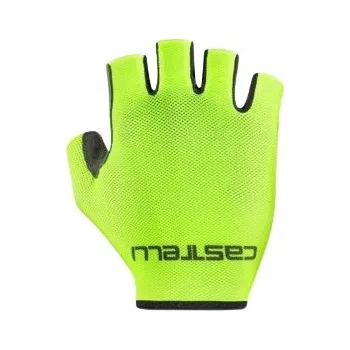 Cyklistické rukavice Cyklistické rukavice Castelli Superleggera, limetková, velikost XL