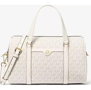 MICHAEL KORS dámská kabelka Jet Set Duffel mléčná s logem