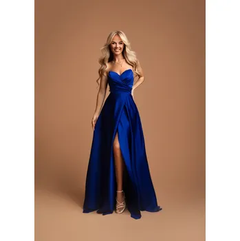 Dámské šaty Eva & Lola Eva&Lola šaty modré splývavé 2458 Velikost: L / 40 / 08 / 12