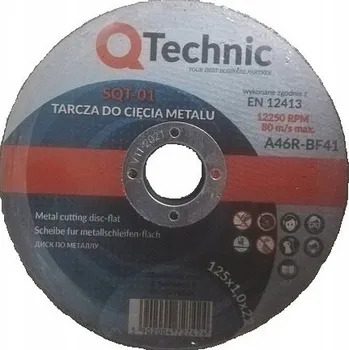 Řezný kotouč KOTOUČ NA ŘEZÁNÍ KOVU 125x1,0 Q-TECHNIC SQT-01