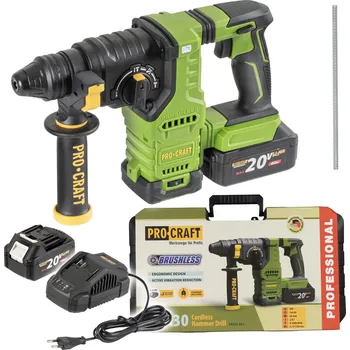 Pneumatické kladivo Aku vrtací kladivo Procraft PHA30