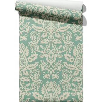 Tapeta Vliesová tapeta Zelený Damašek, role 50 cm x 6,1 m