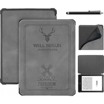 Příslušenství pro čtečku elektronické knihy POUZDRO Well Begun + DOTYKOVÉ PERO pro Kindle Paperwhite 7" 2024 / Colorsoft