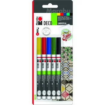 Zvýrazňovač Marabu akrylový popisovač 5 x 1-2 mm