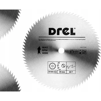 Pilový kotouč KOTOUČOVÁ PILA, KOTOUČ NA DŘEVO 400 mm x 80 ZUBŮ