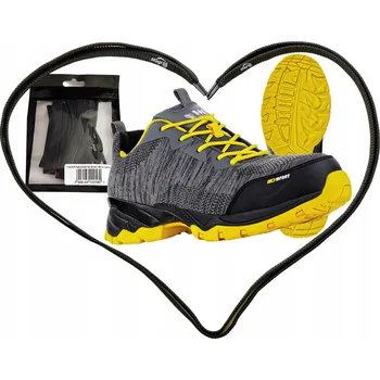 Pracovní obuv Pracovní obuv Bezpečnostní Polobotky VM GEORGIA S1P SRA vel. 38 Tkaničky 90 cm