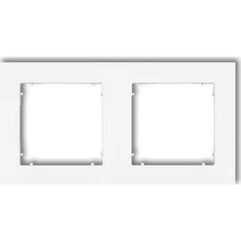 vypínač Karlik MINI Rámeček dvojitý bílý MATNÝ 25MR-2