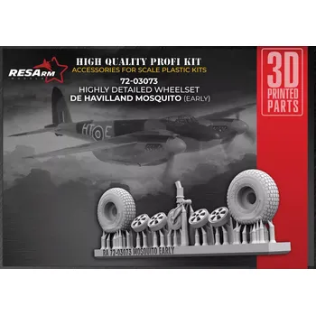 Plastikový model RESARM 1/72 D.H. Mosquito (early) wheels set