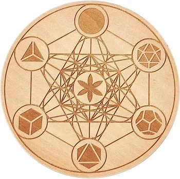 Feng Shui podtácek Metatron posvátná geometrie cca 0,25 x 10 cm