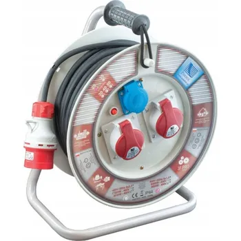 Prodlužovací kabel Prodlužovací Kabel na bubnu 5x1,5 guma 2x16A/5 230V 25m