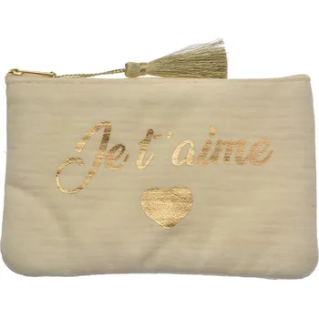 Kosmetická taška Clayre & Eef - Toaletní nebo kosmetická taštička JE T AIME JZTB0081W