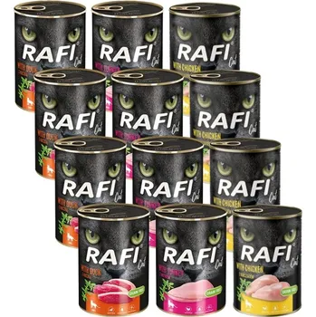 Krmivo pro kočku RAFI Cat Adult Mix příchutě 12x400g