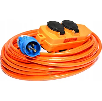 Napájecí kabel Prodlužovací Kabel kabel Hilark Garden 20 m, 4 ks oranžový