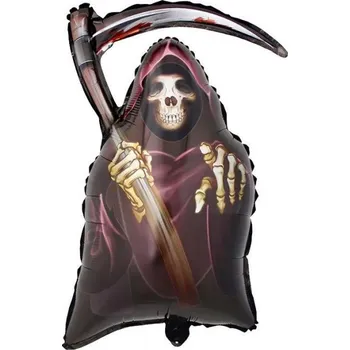 Helium do balónku Funny Fashion Foliový balonek Halloween smrtka 70 cm