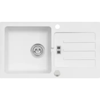Granitový dřez Jednokomorový dřez Alveus Martha granitový bílý