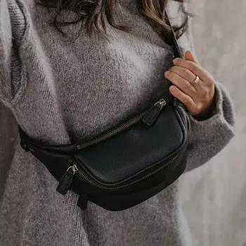 Ledvinka Loulex Fanny Pack Mini Black - Mini fotoledvinka černá