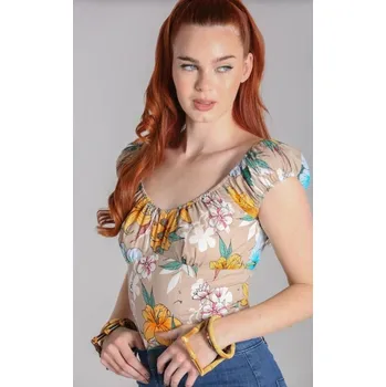 Hell Bunny retro top Pattaya Velikost: 3XL (UK 20)