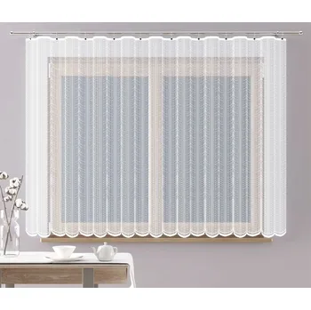 Záclona žakárová nebo záclonový komplet, Olivie metráž, bílá