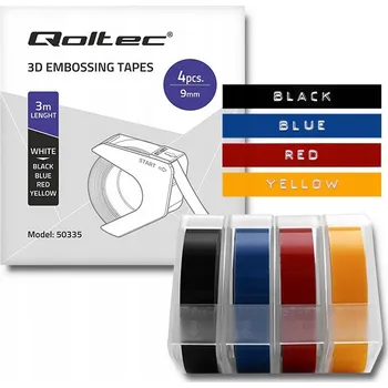 Pásek do tiskárny Sada 4 3D pásek do štítkovače DYMO Omega, 9 mm * 3 m, 4 barvy, samolepicí