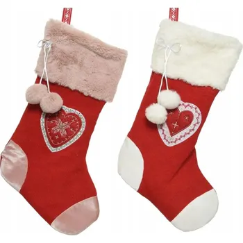 Vánoční dekorace Vánoční ozdoby DECORIS vánoční ponožky 2 kusy na dárky
