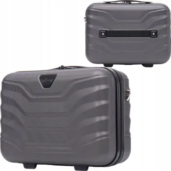 Wings Malý tvrdý kabinový kufr ABS PEA01-BC-D.GREY 15 l