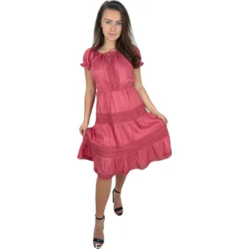 Dámské šaty Šaty s krajkou a Carmen výstřihem č.95