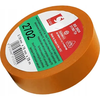 Lepicí páska Izolační páska Scapa 2702 19mm/25m VDE oranžová