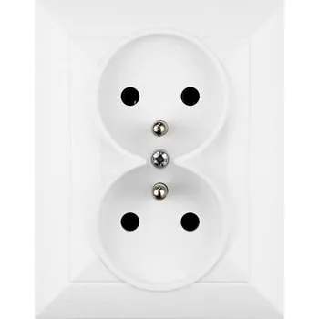 Elektrická zásuvka Elektrická Zásuvka nástěnná Timex-Elektro bílá