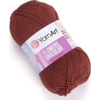 Příze Yarn Art Flowers Unicolor 764 rezavě hnědá
