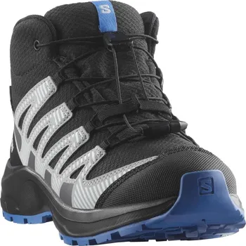 Dětská treková obuv Salomon Xa Pro V8 Mid Wp J L47729800 - black/monument french blue 30