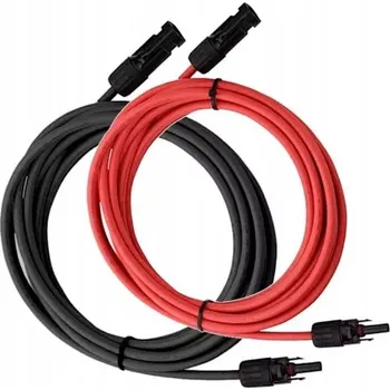 elektrický kabel 2x PRODLUŽOVACÍ KABEL PRO PANELY 10 metrů SOLÁRNÍ KABEL KBE 6mm2 MC4 STAUBLI ORIGINÁL