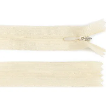 Zip Spirálový zip skrytý No 3 délka 35 cm dederon Varianta: 103 krémová nejsvět., Balení: 1 ks